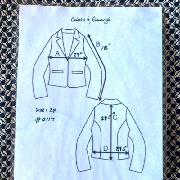 Cable & Gauge Marry Poppins Heavy-Weight Women's 1960’s Style Swing Coat Size 2X - Picture 7 of 7